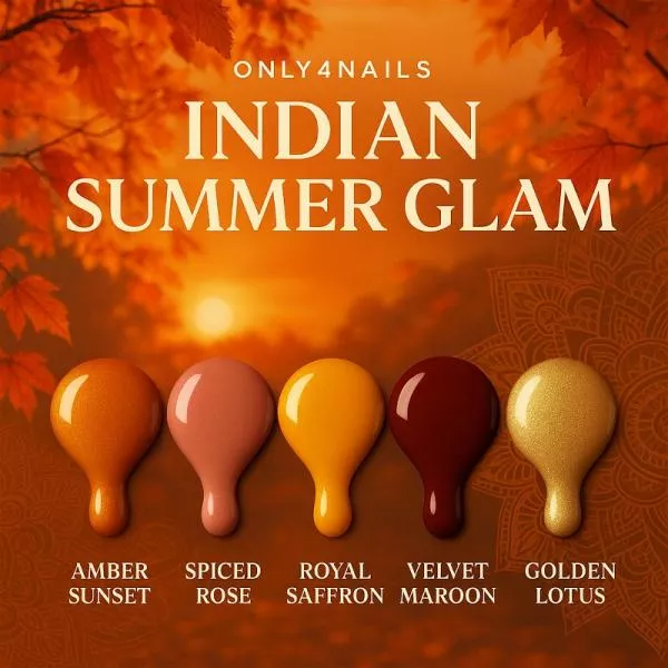 Farbgel-Set – Indian Summer Glam Herbst Winter Nails